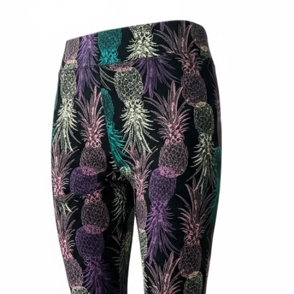 NWOT - LuLaRoe Neon Pineapple Leggings TC - Picture 2 of 7
